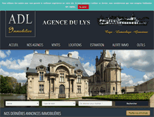 Tablet Screenshot of agencedulys.com